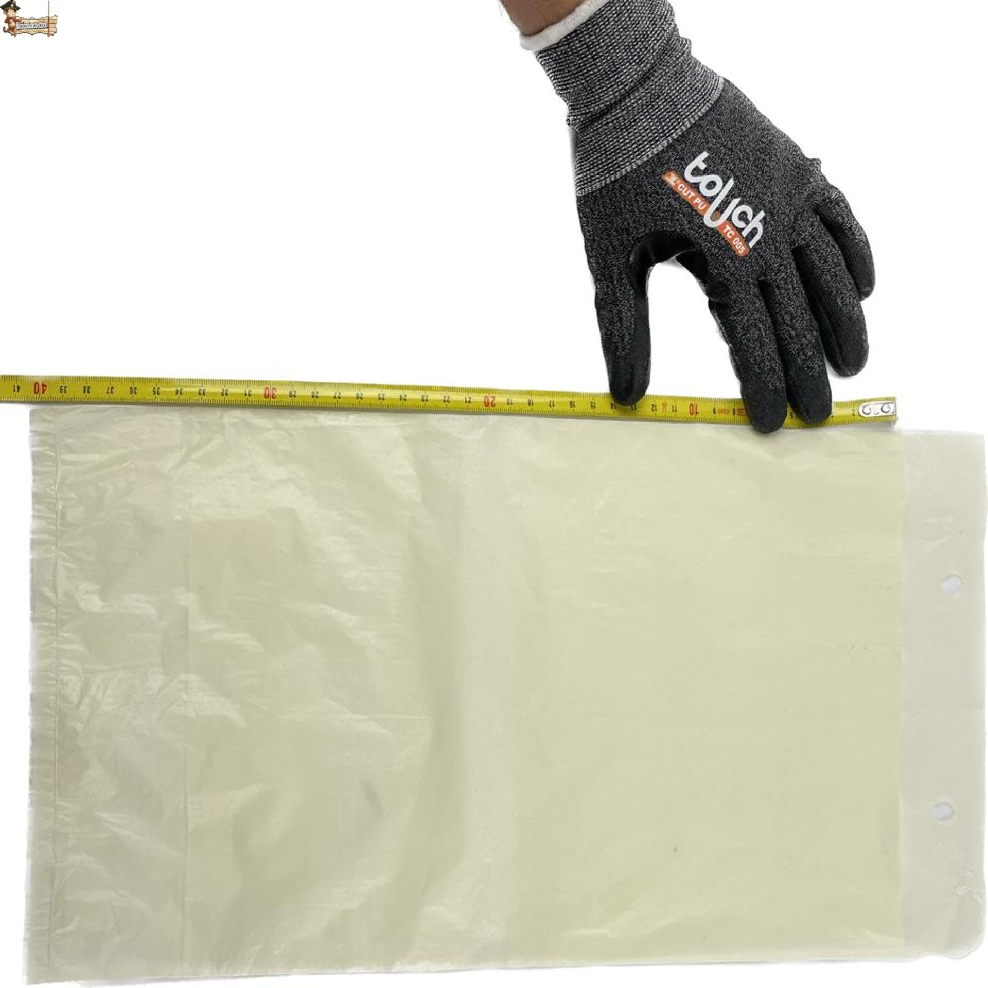 BricoLoco.com Pack 100 Bolsas de Papel para protección de Melocotones y Otros Frutos, racimos Uvas Abierta por un Lado. Parafinadas y MICROPERFORADAS para Proteger de Insectos o pájaros. (100)