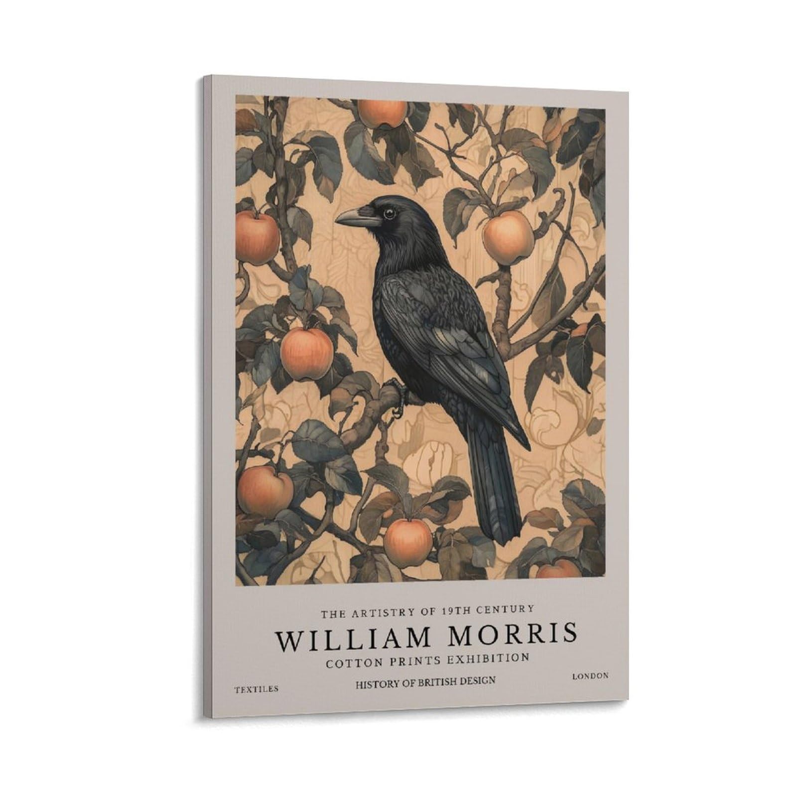 William Morris Raven Plant Vintage Poster Flower Decorative Painting Canvas Wall Art Living Room Decor Posters 12x18inch(30x45cm)