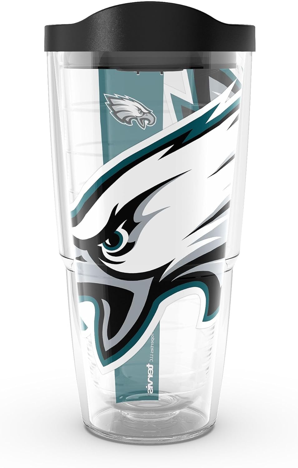 Tervis NFL Philadelphia Eagles Colossal Made in USA Double Walled Insulated Tumbler Travel Cup Keeps Drinks Cold & Hot, 24oz, Classic
