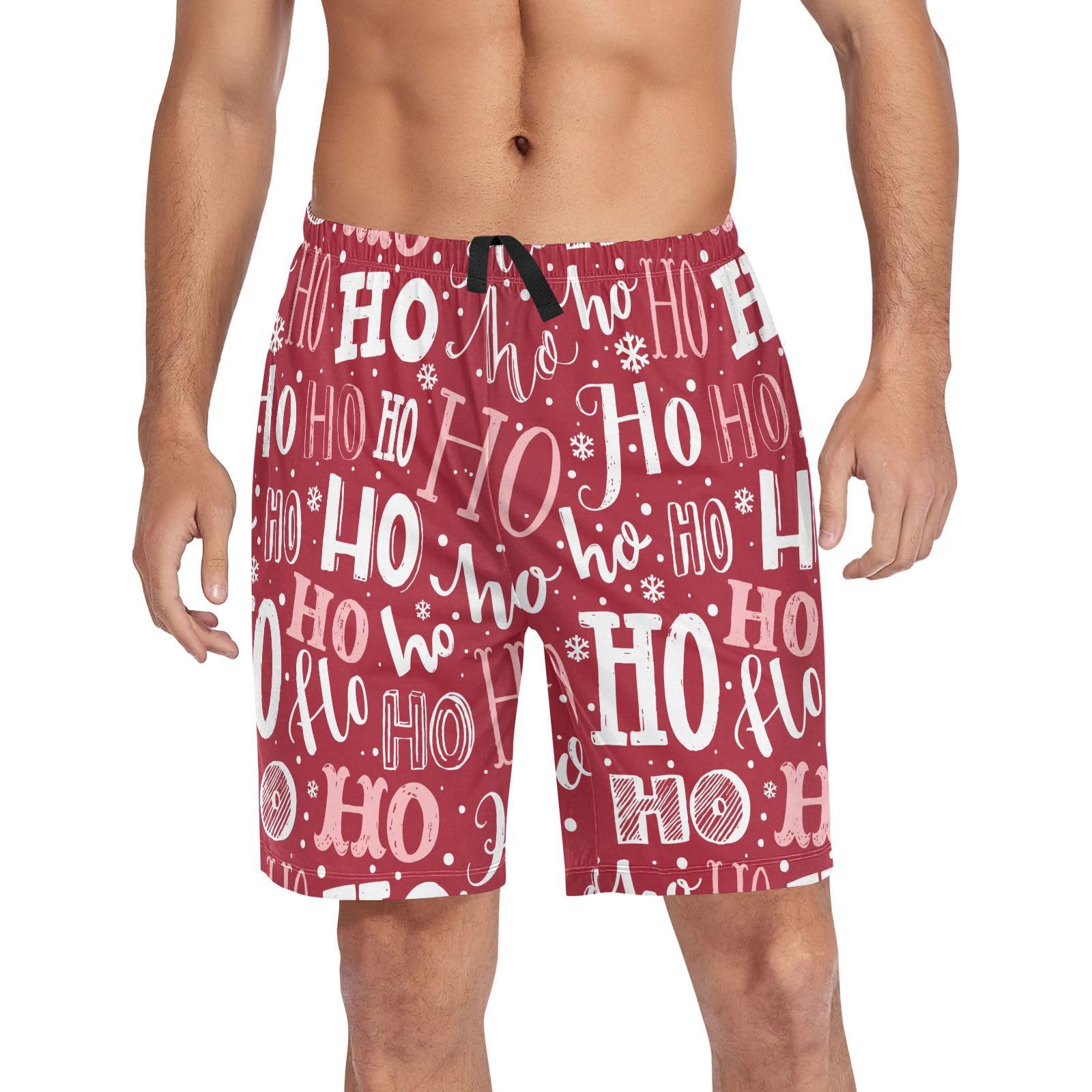 Pajama Shorts for Men Pajama Bottoms Men's Pjs Lounge Sleep Shorts with Pockets-image-37