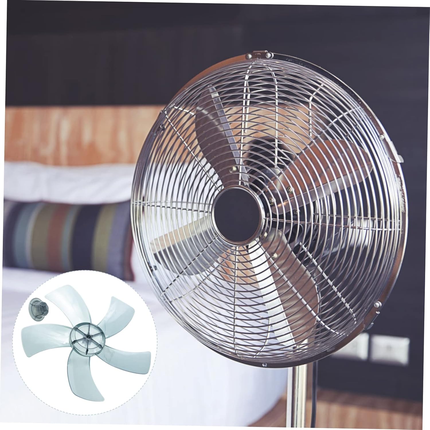 MAGICLULU 5 Sets Fan Replacement Blades Plastic Household Fan Accessory 300mm Size
