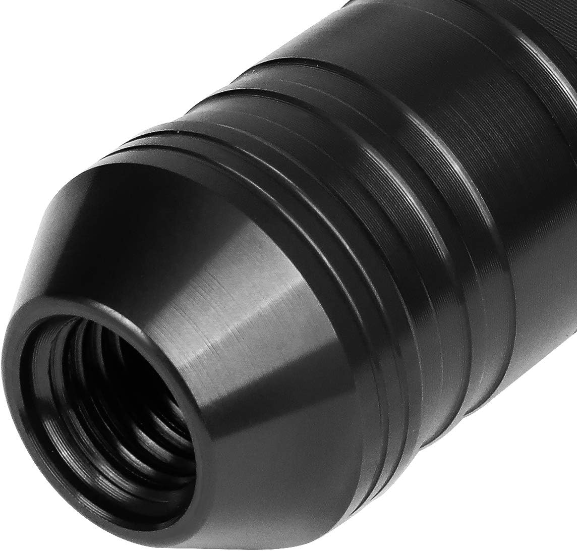 J2 Engineering LN-T7-025-15-BK 7075 Aluminum M12 x 1.5 25mm OD / 70mm 20x Lug Nut + 1x Key