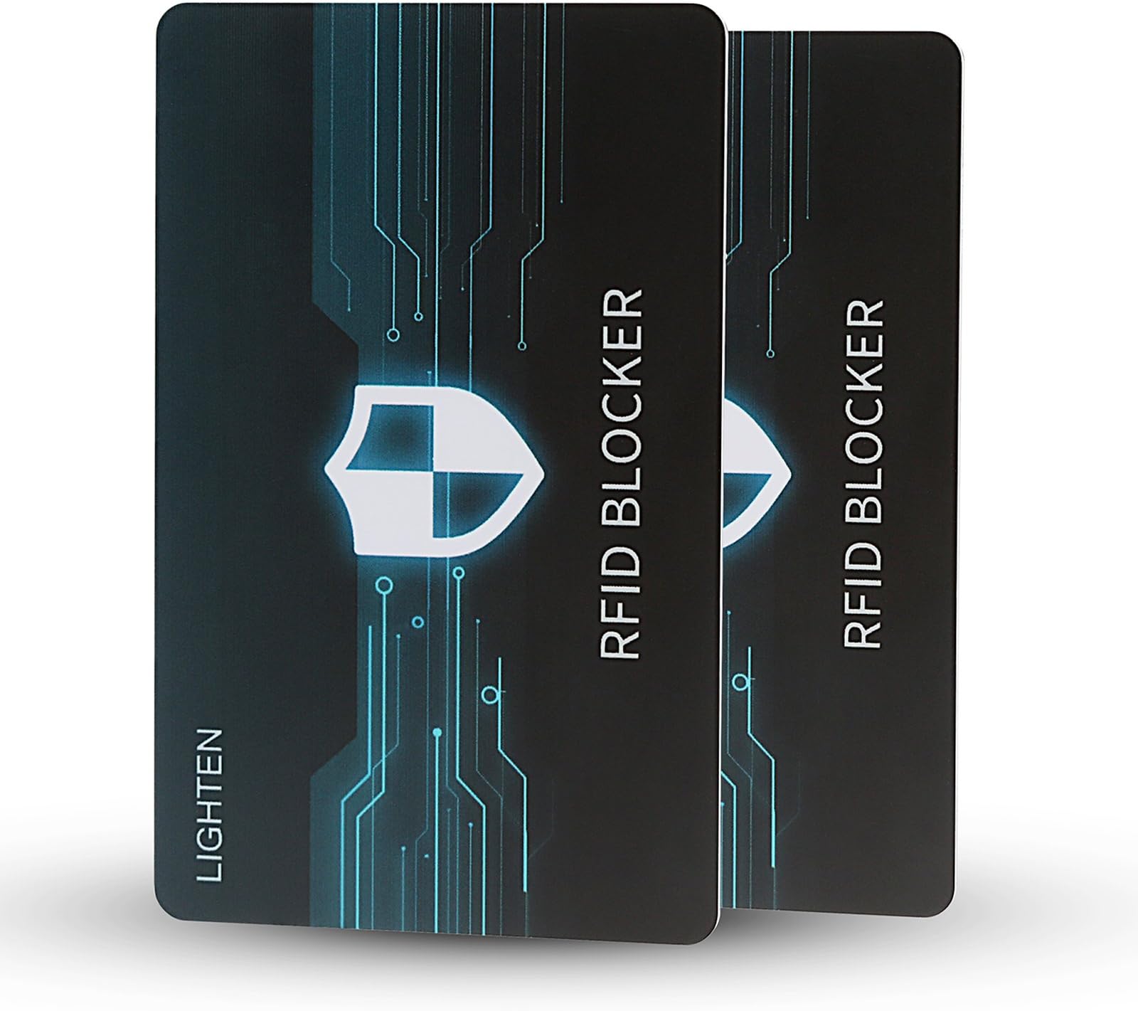 Lighten RFID Blocking Card Scan Blocker Security Card Wallet Passport Credit Card Protector Anti-Theft Blocking Wallet Protecter