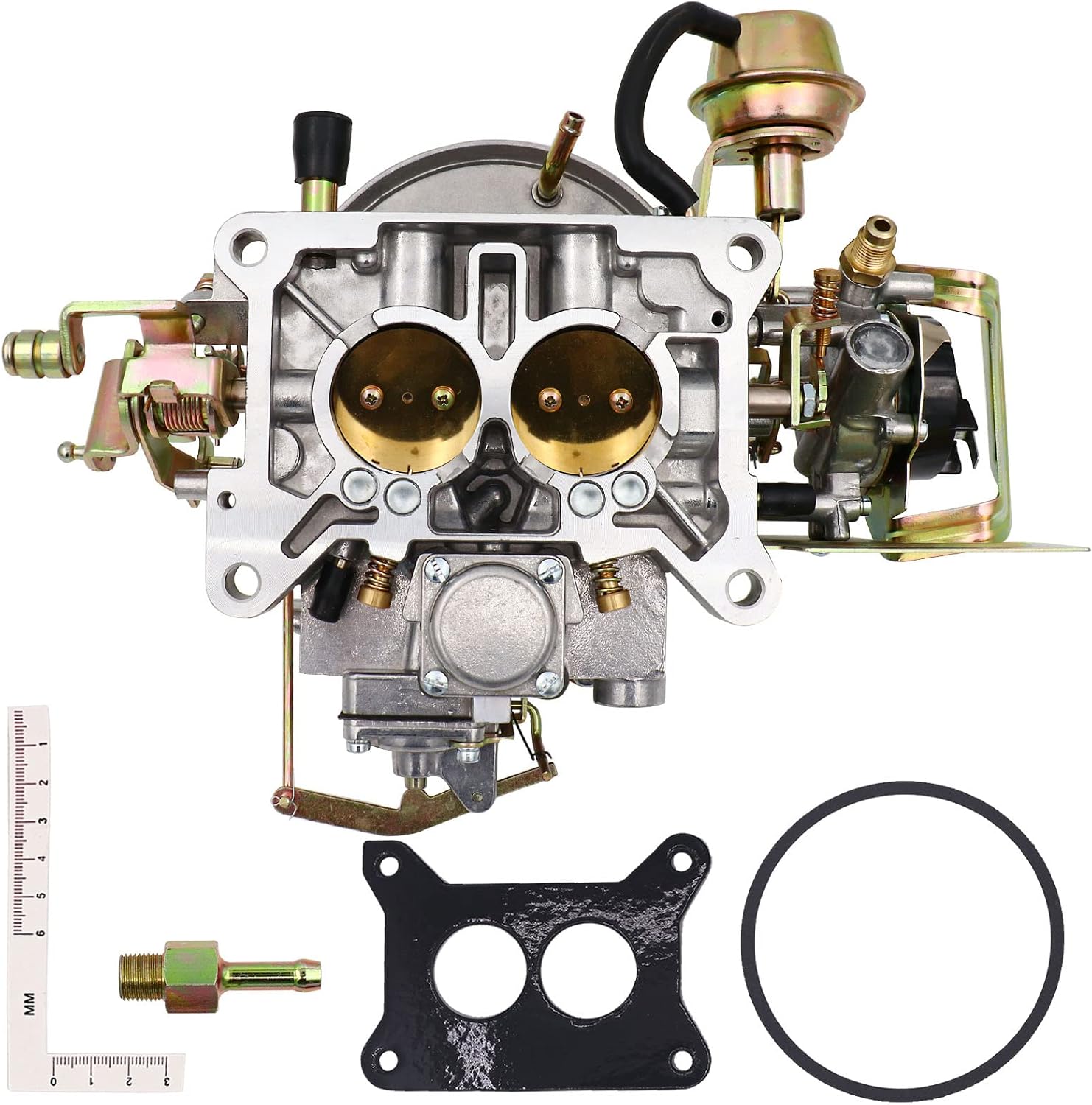 THUNDERMINGO 2 Barrel Carburetor Carb 2100 2150 A800 Carburetor For Ford 289 302 351 F100 F250 F350 Jeep 360 Mustang Replace Motorcraft/Autolite 2100 2150 Carburetor Electric Choke : Automotive
