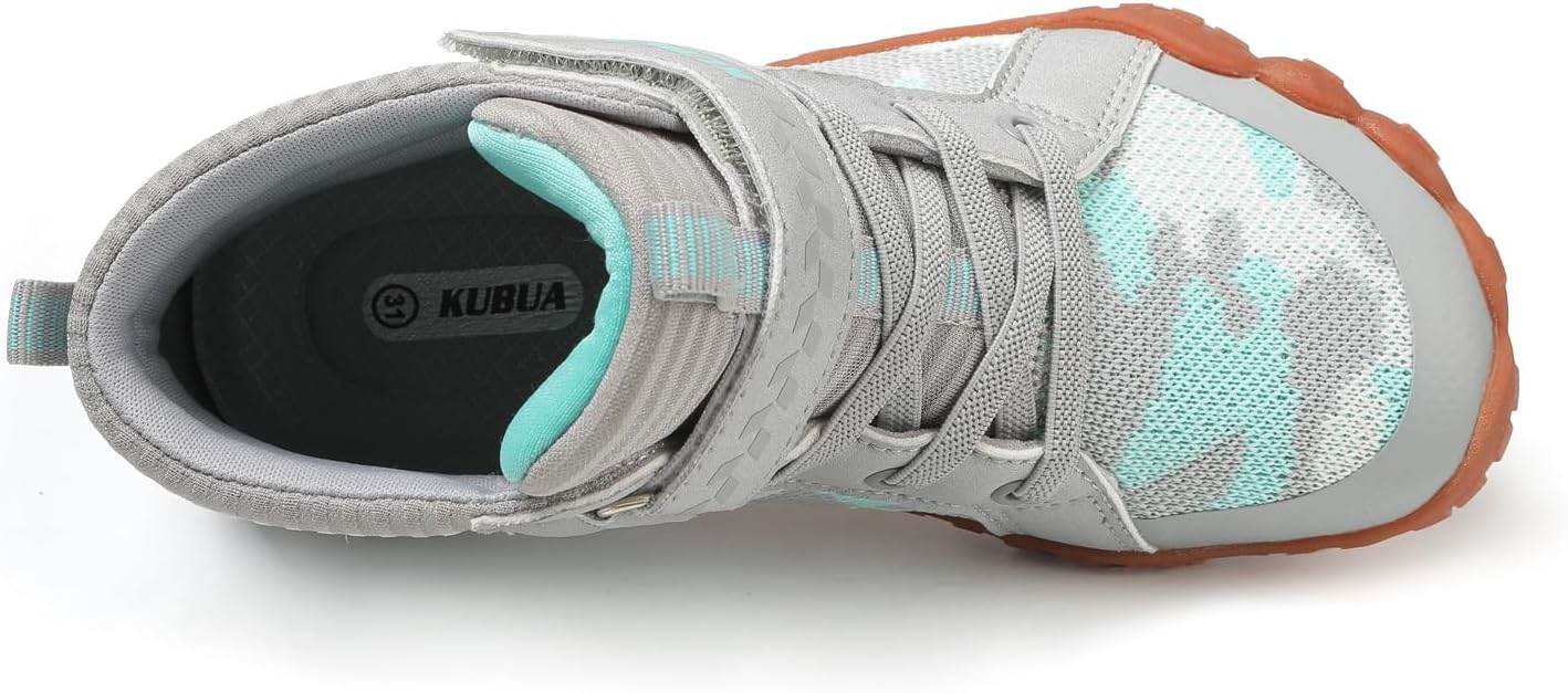 KUBUA Kids High Top Barefoot Shoes Boys Girls Minimalist Sneakers Lightweight Comfort Zero Drop Shoes Toddler Little Big Kid - Image 4
