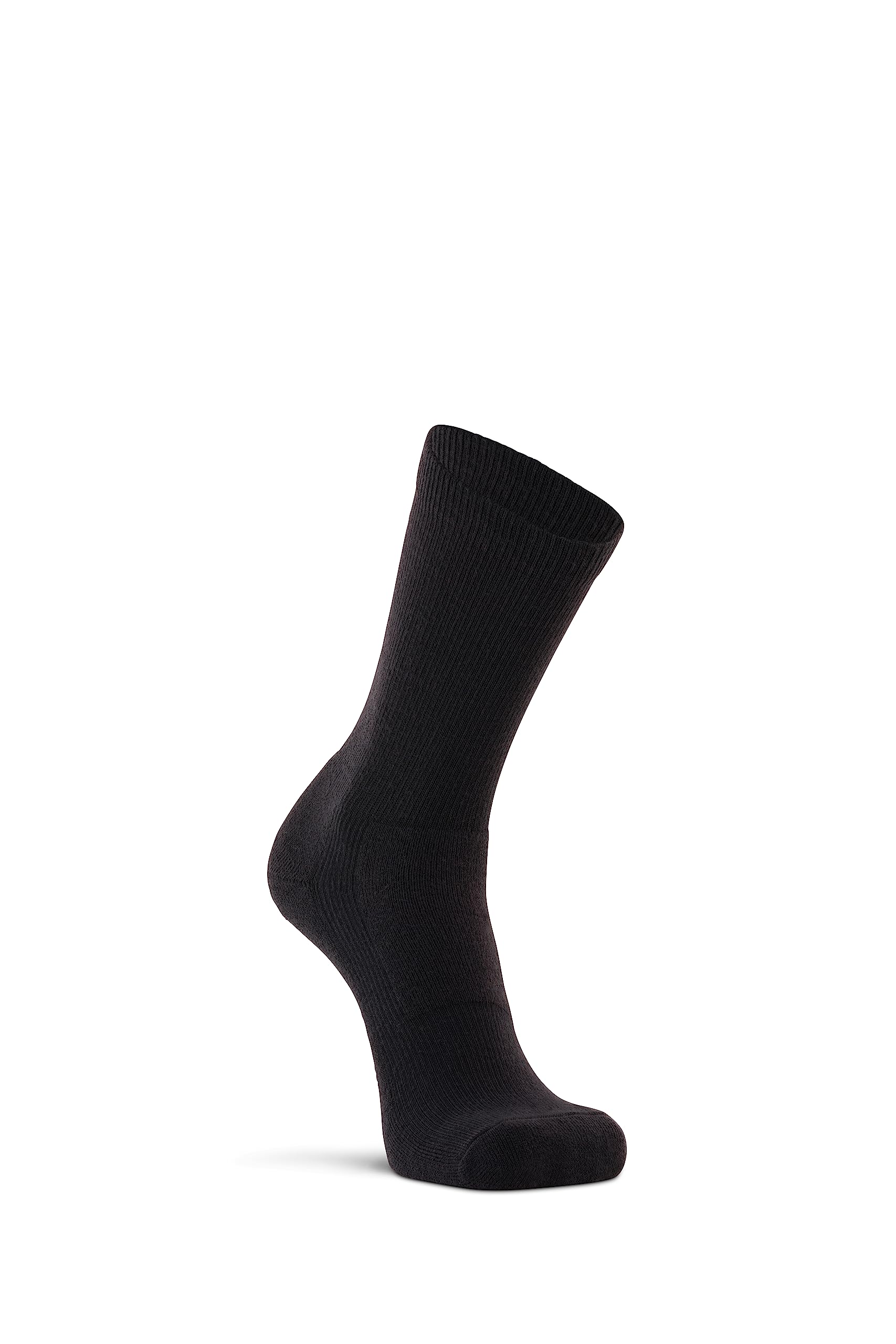 Fox River Women's Wick Dry Walker Lightweight Athletic Crew Socks, Large, Black