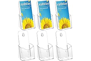 Acrylic Rack Card Holders for 4x9 Displays