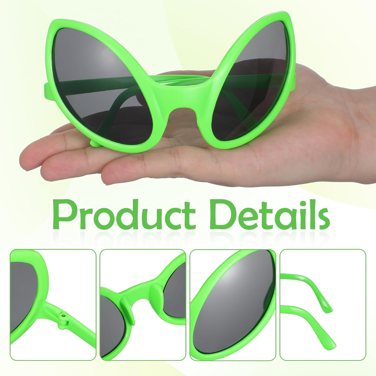 jojofuny Glasses Funny Novelty Cosplay Eyewear for Party Costume Prop Photo Booth Accessory 5.39X5.35X3.46In