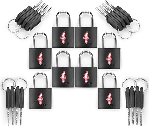 Juego de 8 cerraduras aprobadas por la TSA para equipaje aceptadas por la TSA para maleta de viaje, candado para cerradura de casillero, maleta,