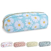 Vista 70 de Estuche pequeño para lápices y maquillaje para bolso, lindo estuche de lápices, bolsa de pinceles de maquillaje de nylon con cremallera, estuche