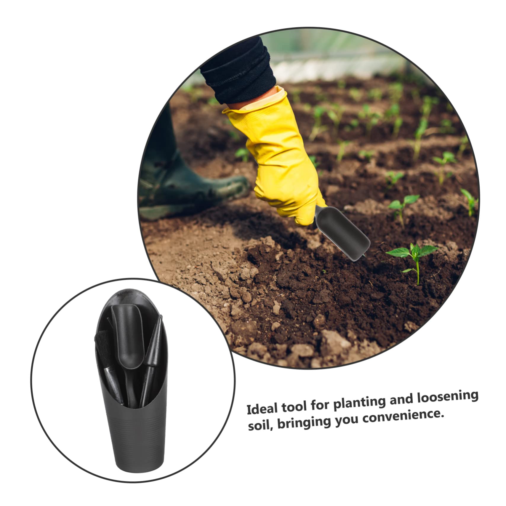 SUPVOX 10 Juegos Conjunto de Herramientas de jardín Herramienta para deshierbar Grietas Herramienta para sembrar bulbos suculentas Gadgets Herramienta de plantación de bonsáis el plastico