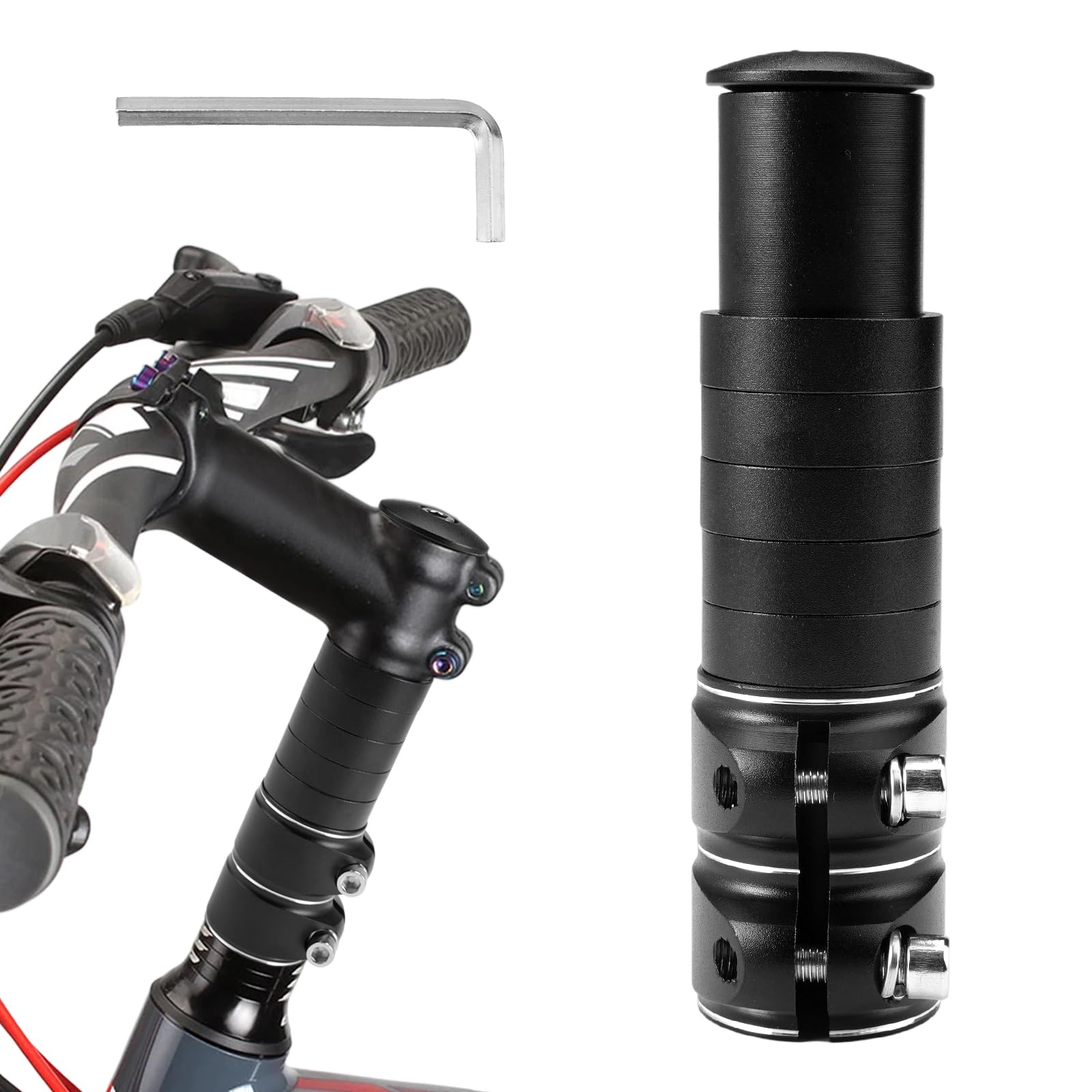 Rehausseur Guidon Vtt,Rehausse Potence Vtt Extension Du Guidon De La