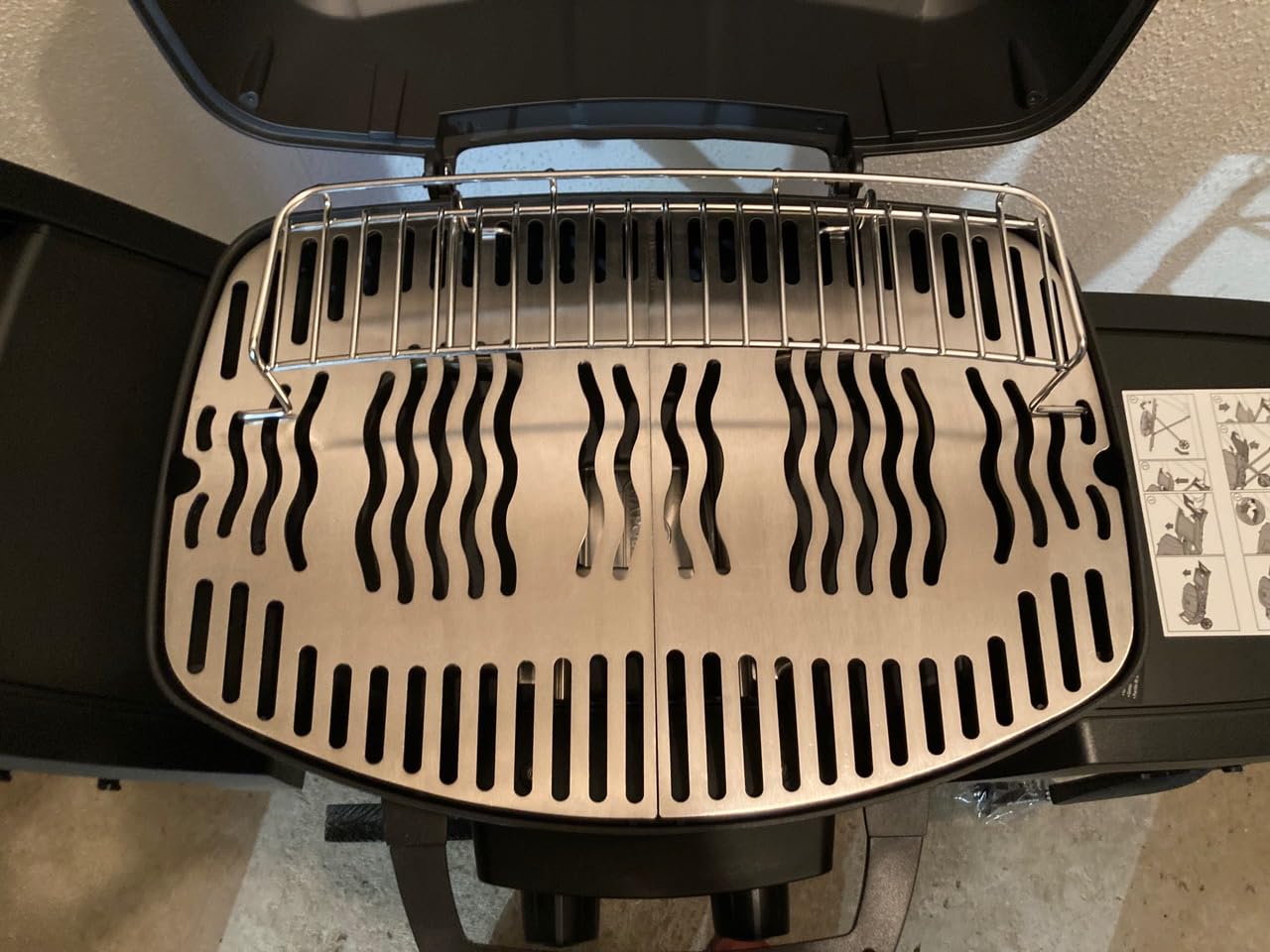 Ruszt do grillowania ze stali nierdzewnej V2A 1.4301 pasuje do Grills Napoleon TRAVELQ 285 PRO285 PRO 285X PRO285E + Phantom / grubość materiału 5-5,2 mm / waga prawie 5 kg
