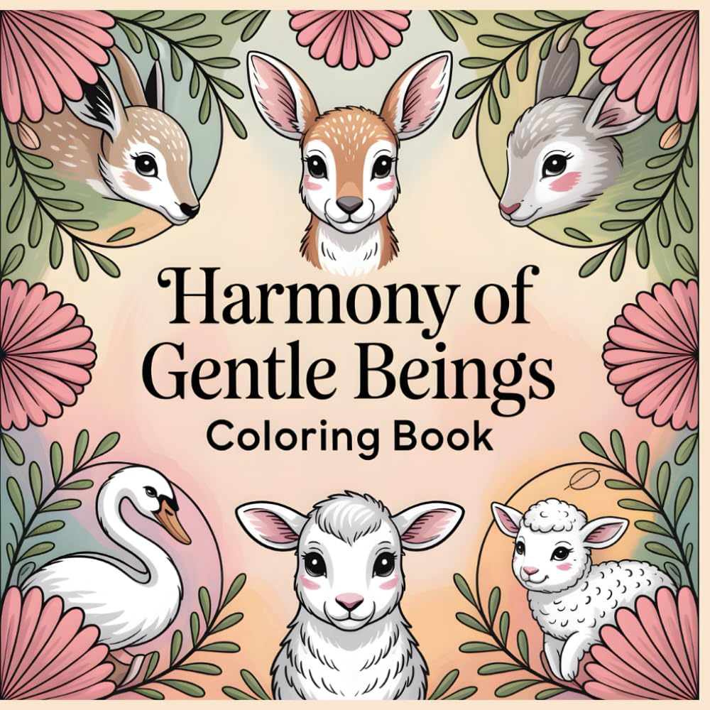 Harmony of Gentle Beings Coloring Book: Soft Animal Mandalas Inspired by Calm Nature, Balance, and Inner Peace (Animal Mandala Journey)