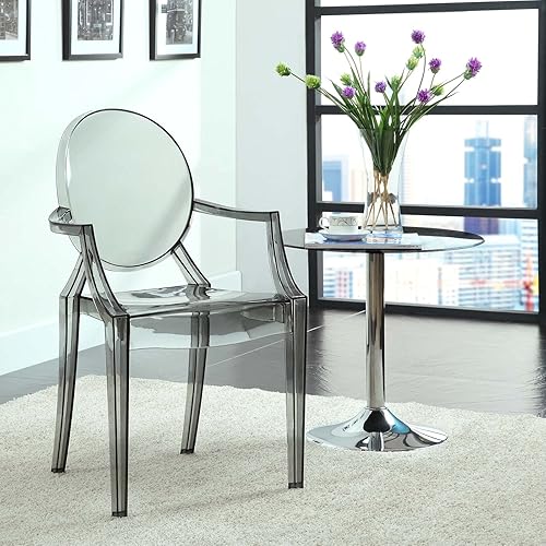 Miniatura 2 de Silla de Comedor transparente de Casper Acrílico Humo