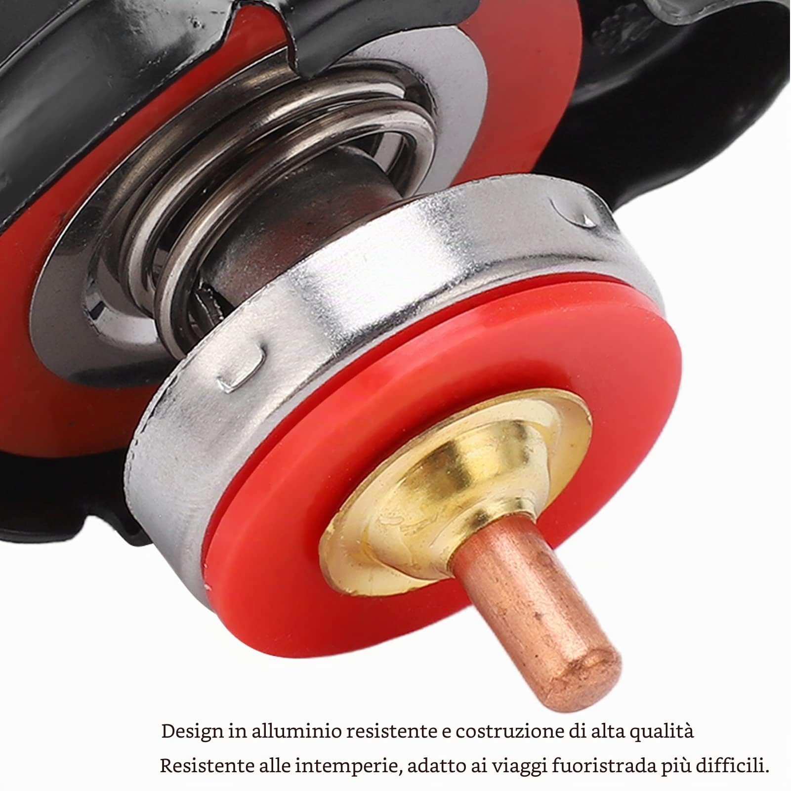 Tappo per Termometro per Radiatore, Tappo per Radiatore Ad Alta Pressione con Indicatore di Temperatura 1,8 Bar 1638630001 Sostituzione Ad Alta Precisione