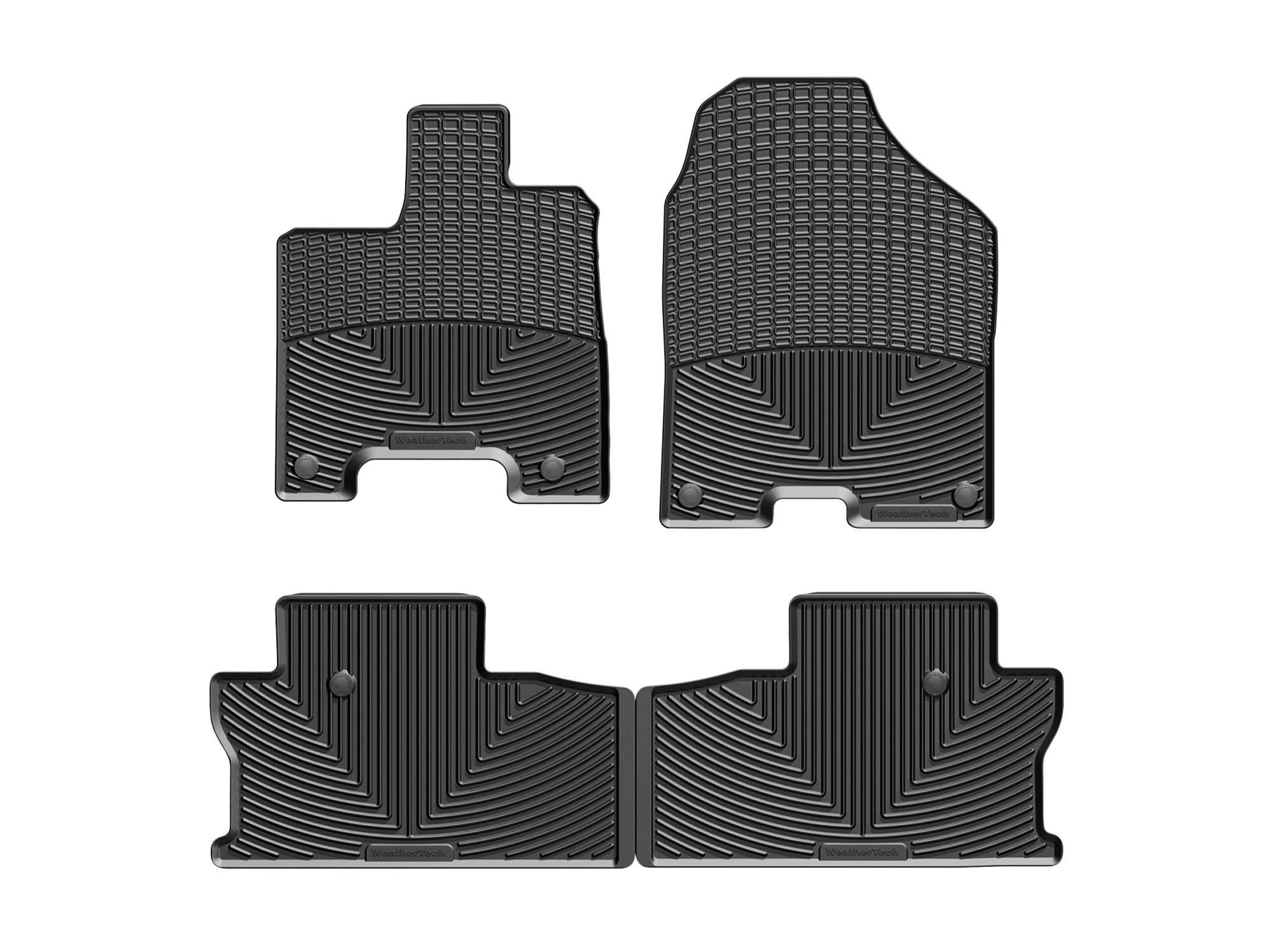 WeatherTech All-Weather Floor Mats for Honda Ridgeline 1st 2nd Row W415-W416 Black