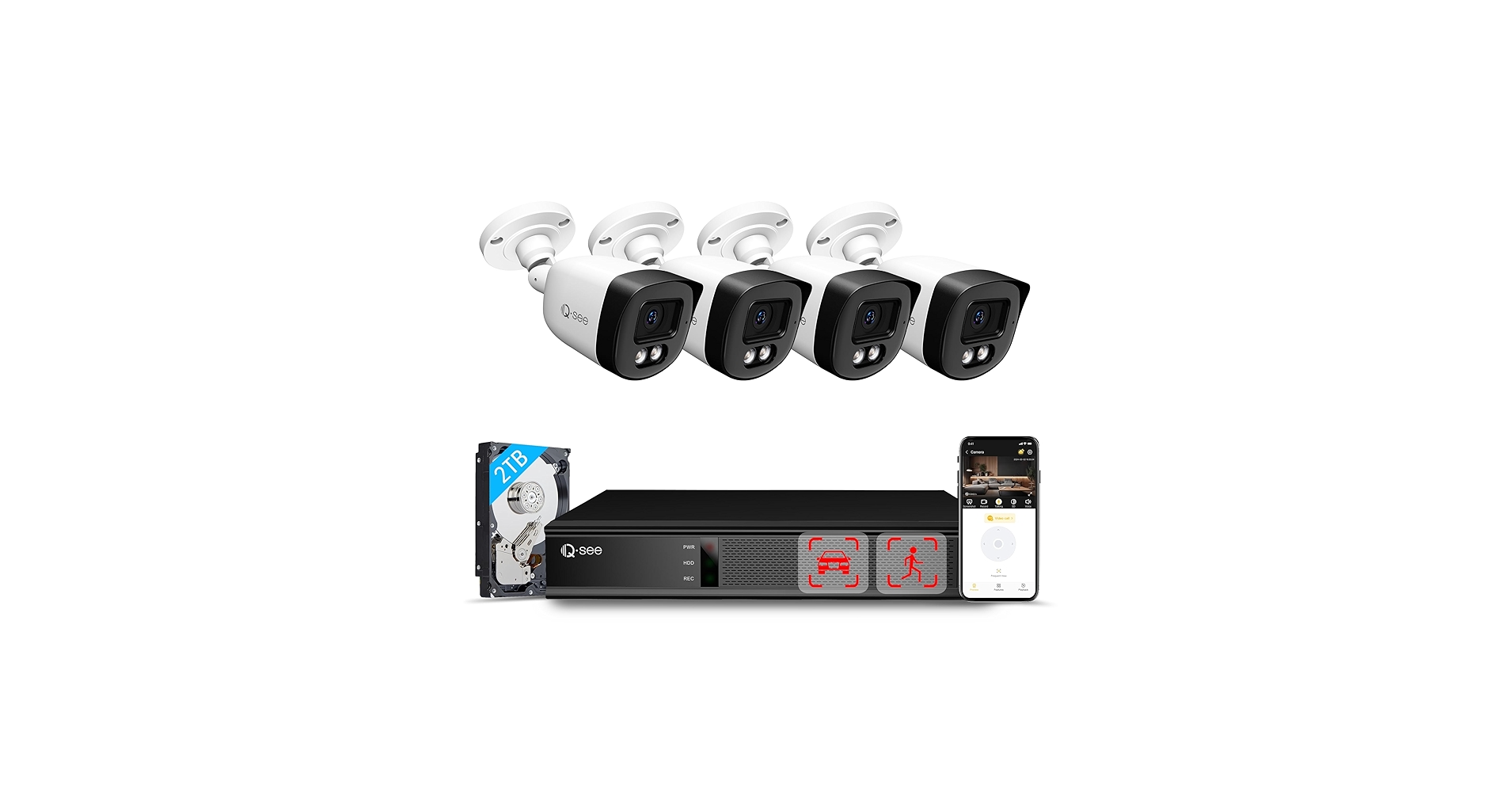 Amazon.com : 5MP Security Camera System, AI Human/Vehicle