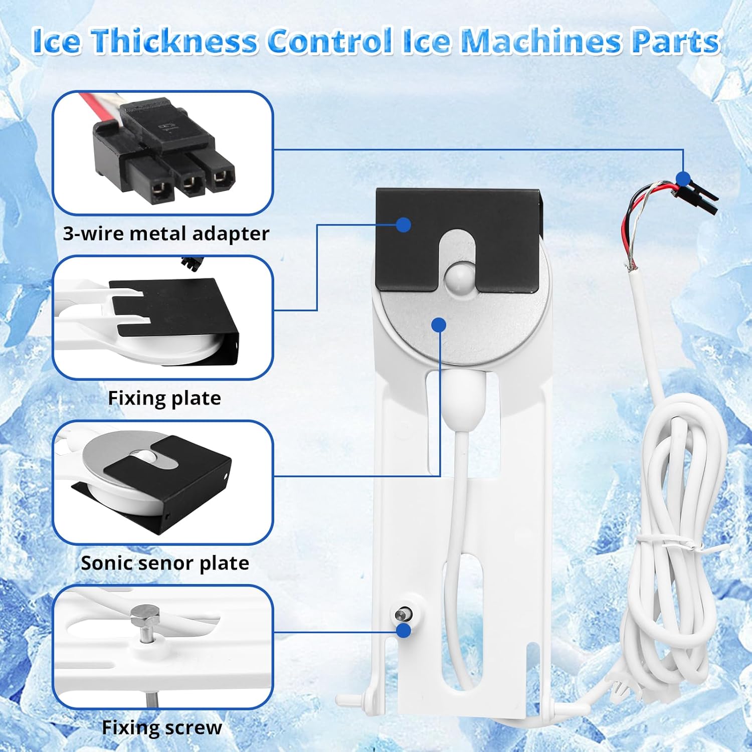 000008660 Ice Thickness Probe Assembly Replacement for Manitowoc, 8660 Ice Thickness Control Ice Machines Parts Compatible with Manitowoc Indigo Series Ice Machine etc