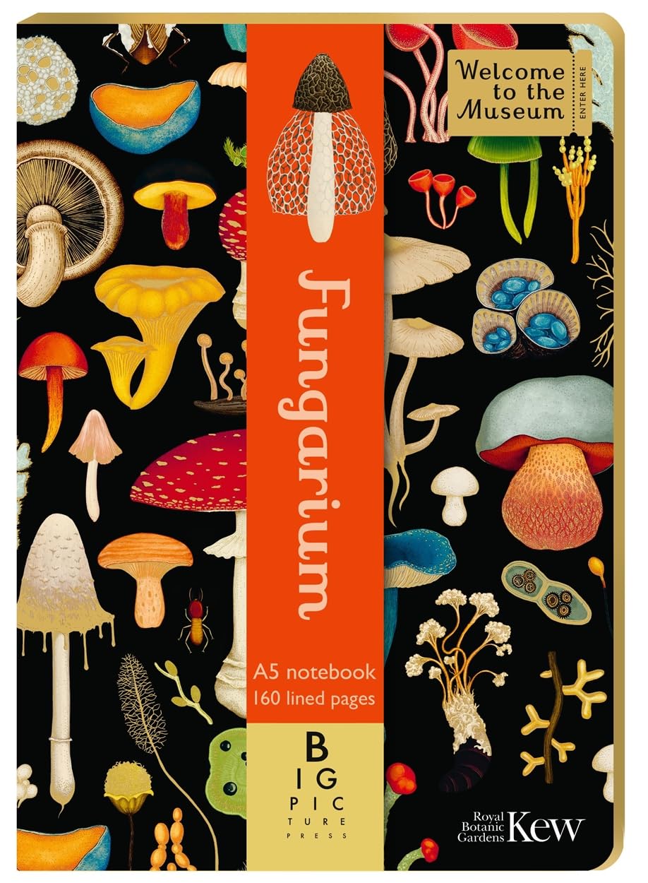 Fungarium A5 Notebook: A luxury gold-foiled Welcome to the Museum journal