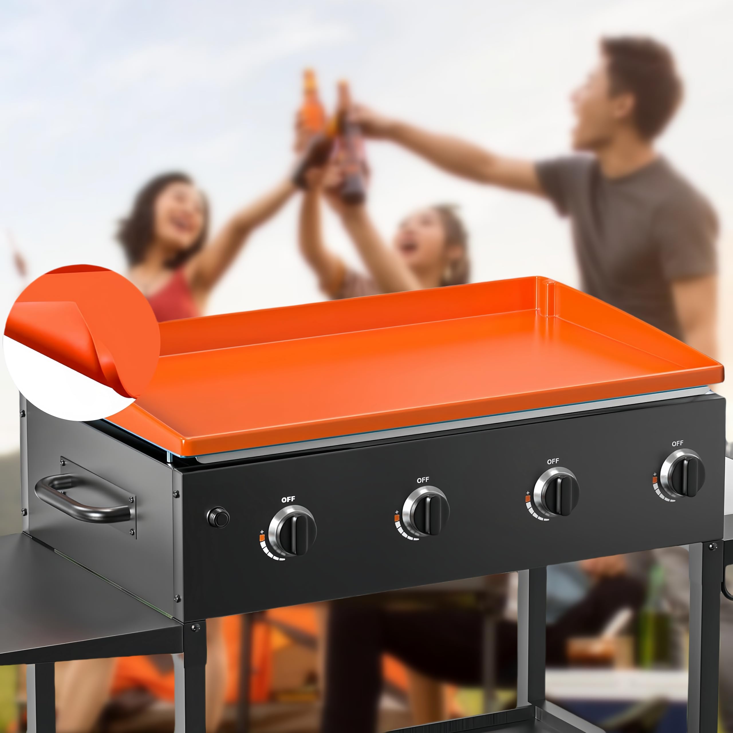 17" Tapis De Cuisson En Silicone Pour Blackstone, Housse De Protection