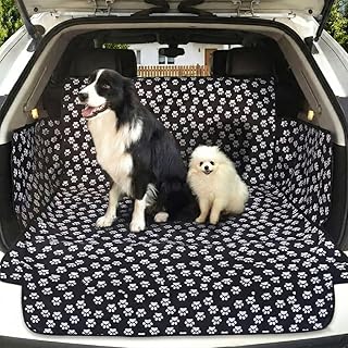 Kofferraumschutz Hund Wasserdicht mit Seiten - Universal Hundedecke Auto Kofferraum SUV, Kombi - Rutschfeste Autoschondecke für Hunde - Strapazierfähiger mit Gurten & Klettbefestigung 155 x 171 cm