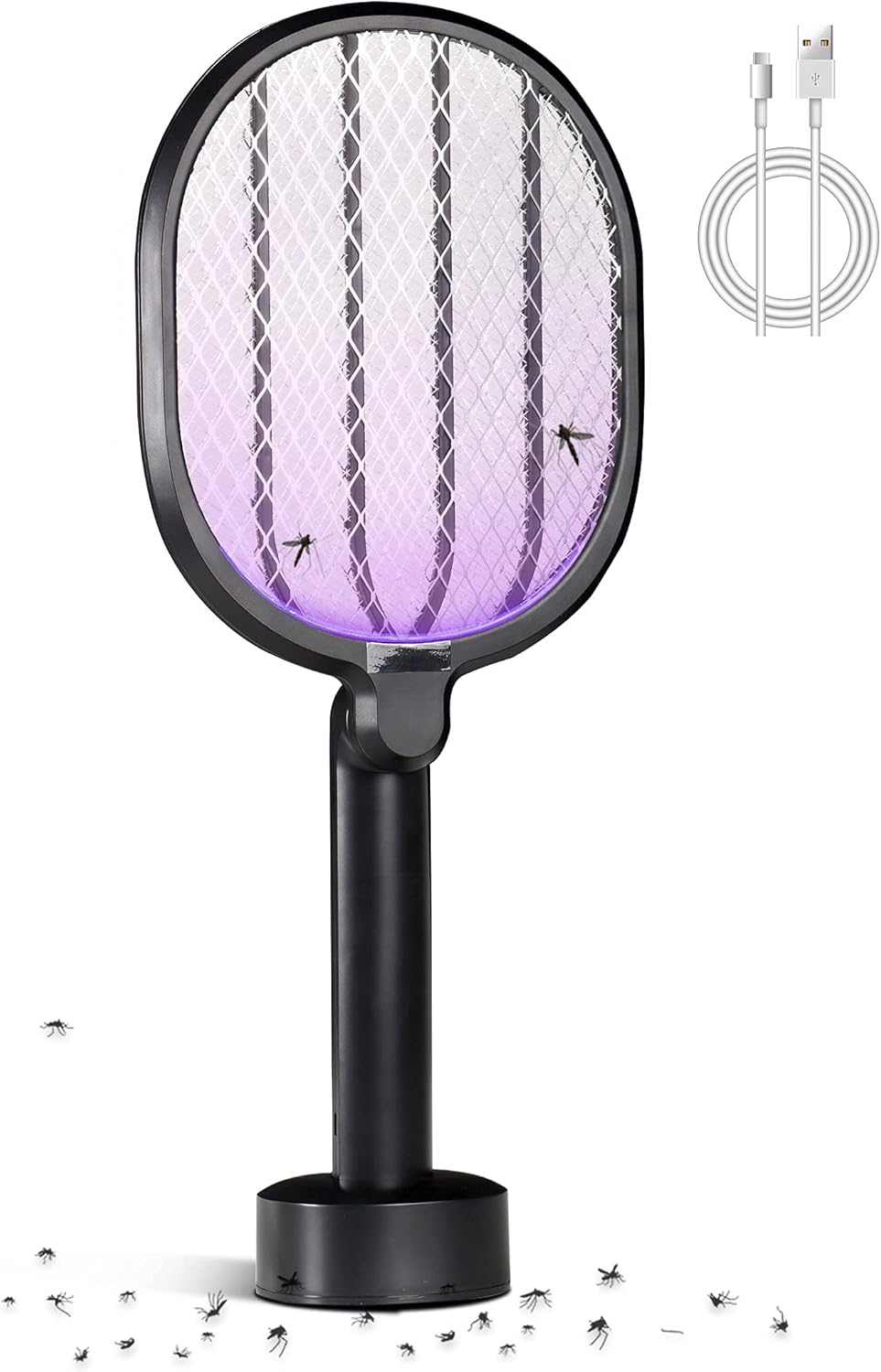 Zomake Electric Fly Swatter USB Rechargeable,Fly Killer Racket 3000
