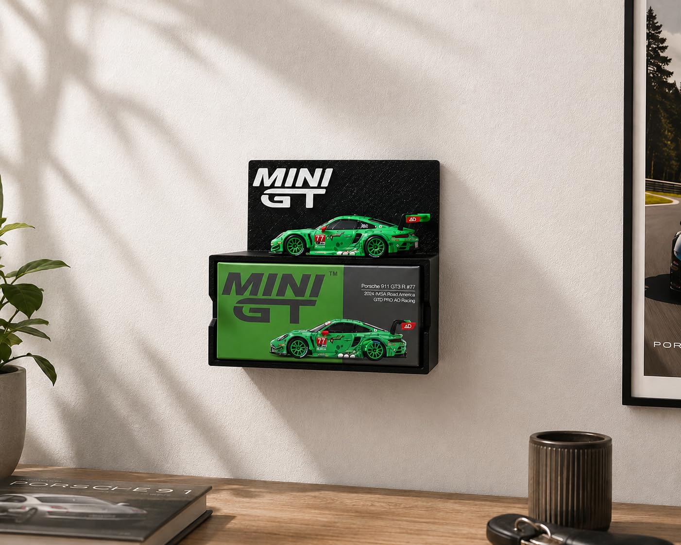 Mini GT Display Shelf for 1:64 Diecast Cars & Display Boxes | Wall Mount or Desktop Showcase Stand | Premium Matte Finish Collector Display Rack | Mini GT Display Holder (Shelf Only)-image-40