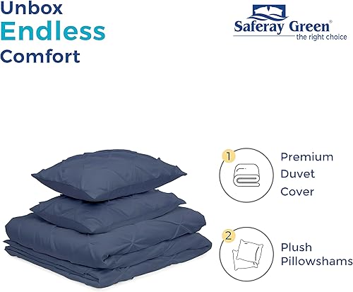 Miniatura 101 de Juego de funda de edredón tamaño King 100% algodón egipcio transpirable Funda de edredón con cierre de cremallera y lazos en las esquinas 600