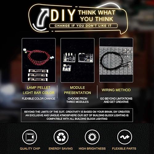 Miniatura 10 de T-Club Kit de luces LED para Lego Technic McLaren Senna GTR 42123 USB y batería (LED incluidos, sin kit de Lego