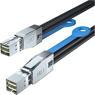 Artemisia Compatible with 12G External Mini SAS HD SFF-8644 to SFF-8644 Cable, 1.5-m(4.9ft)