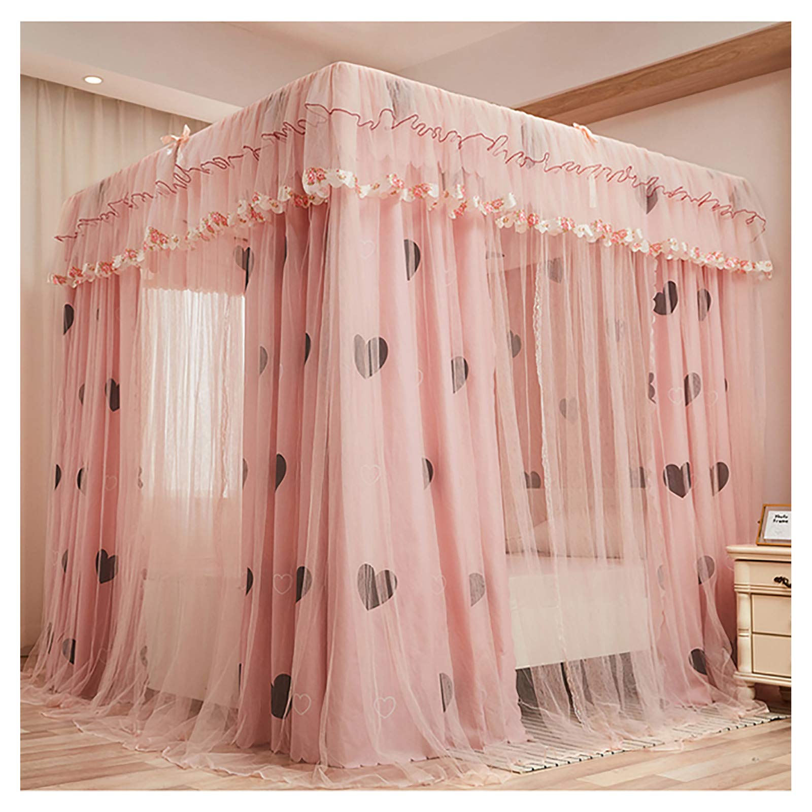 Auvent de lit princesse 180x200 pour décoration chambre fille