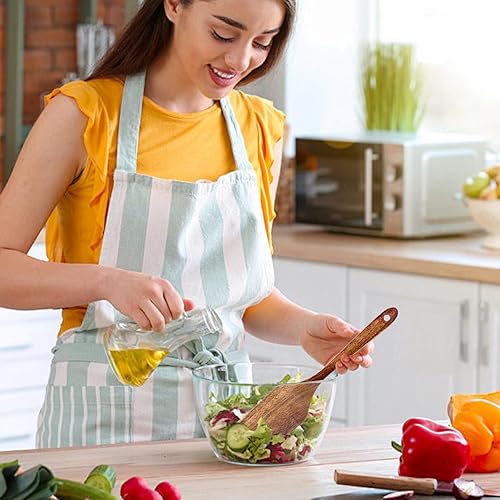 Miniatura 6 de Juego de 5 utensilios de cocina de madera, juego de utensilios de cocina, cucharas de madera para cocinar, cucharas de madera antiadherentes