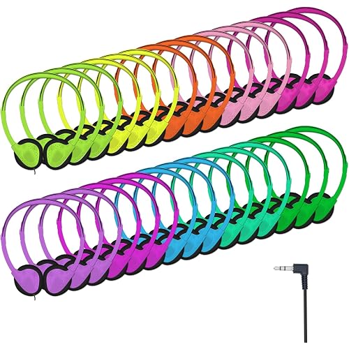 20 Pack Headphones for Kids Students School Classroom
