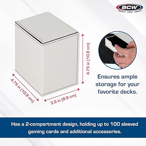 Miniatura 3 de BCW Deck Vault LX 100 - Funda para cubierta, color blanco
