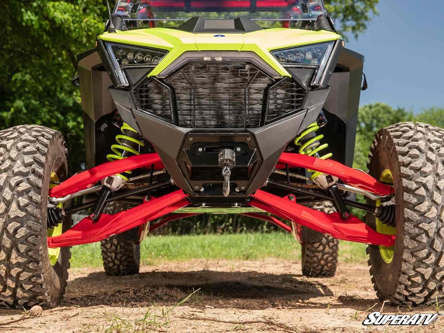 SuperATV Ready-Fit Winch Compatible With Polaris RZR Turbo R - 4500 Lb. Winch