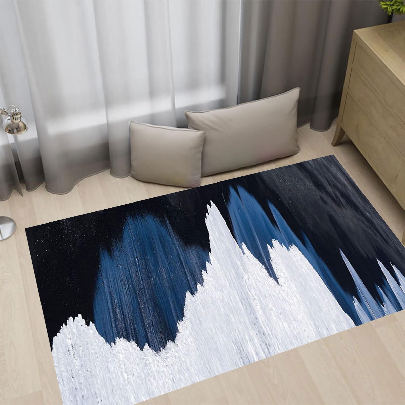 Tapis de couloir antidérapant 80x340 cm contre les saletés de l'entrée et salon