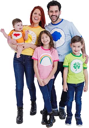Care Bears Matching Family T-Shirts - Newborn To Adult Sizes (0-3M To 2XL)