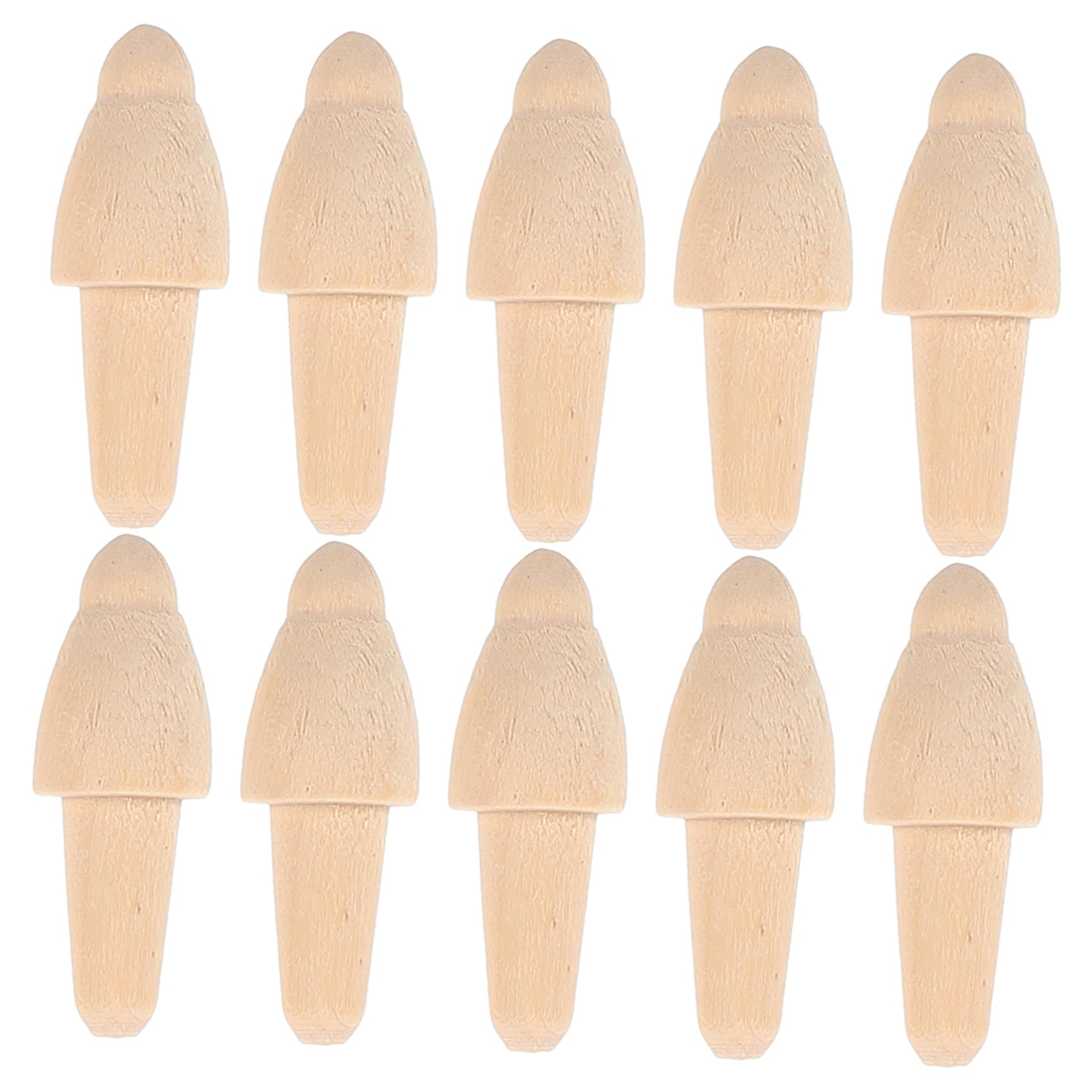 HEMOTON Traditional Gyro Toy Supplies 10pcs Wooden Gyroscope Accessories Safe for Boys and Girls' Playtime