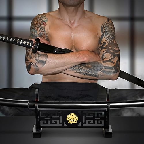 Miniatura 5 de Gancho acolchado de 1 nivel, soporte de exhibición para Tanto Rapier Light Saber Samurai Cosplay Blade Tanjirou Demon Slayer soporte de exhibición