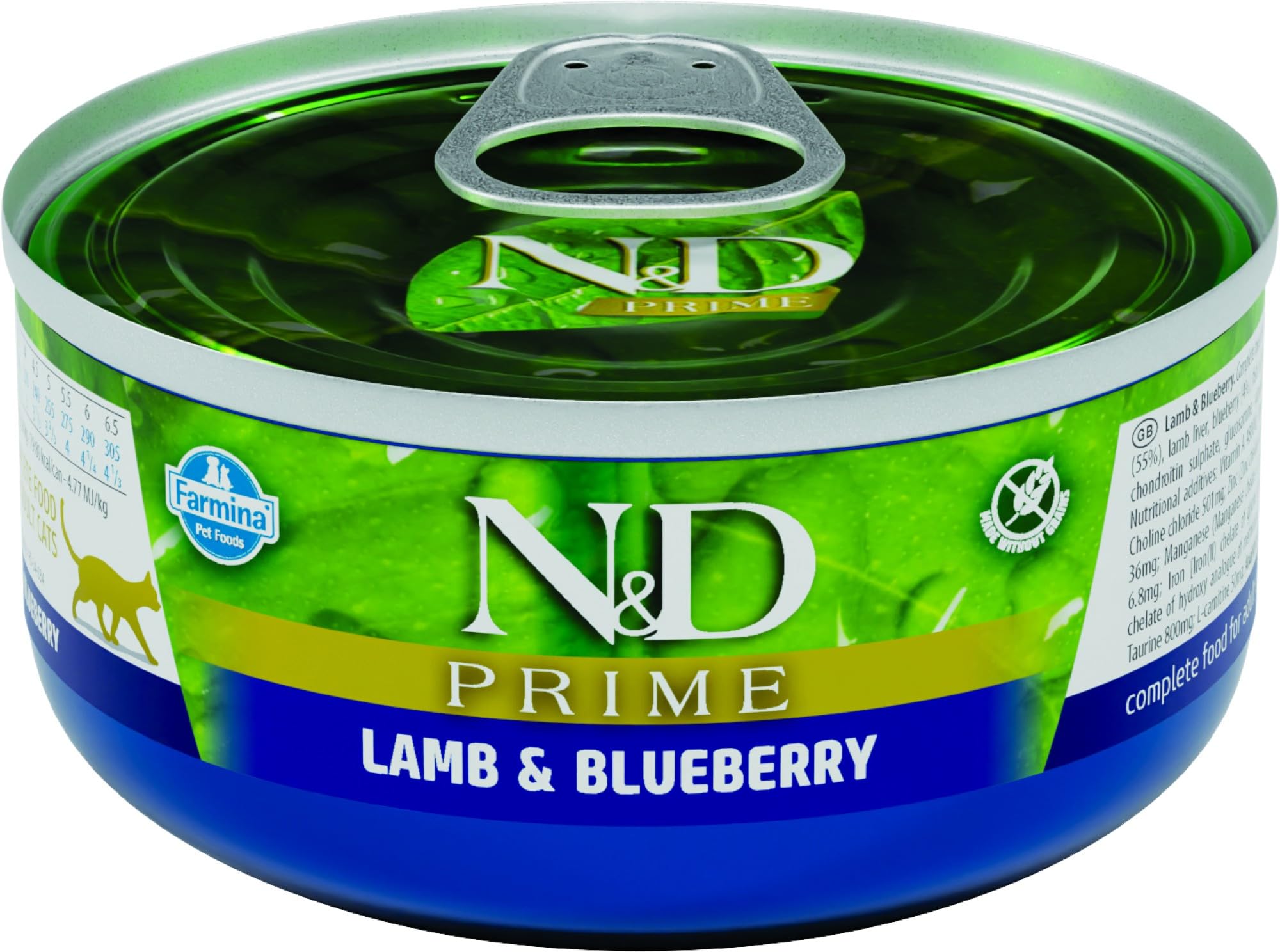 Farmina N&D Prime Lamb and Bluberry Wet Cat Food - 70G