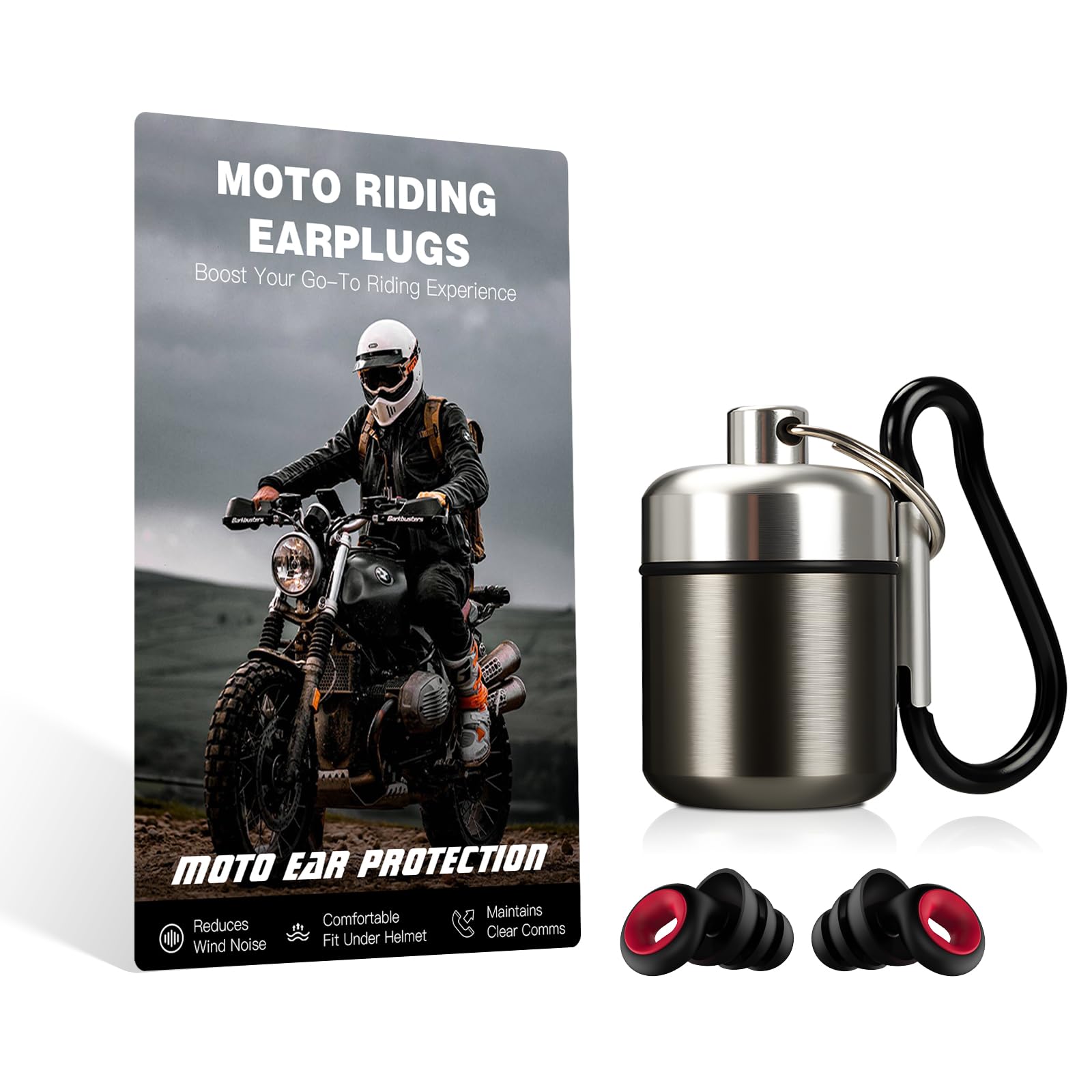 Earplugs Hearing Aids Noise Cancelling Motorcycle Ear Plugs for Swimming Sleeping Protection Silicone Reduction Wind Blocking Concert Pressure