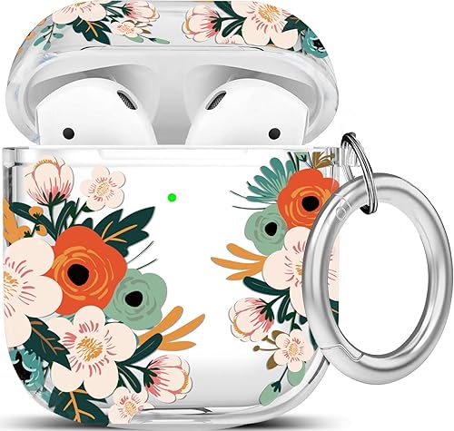 Miniatura 9 de Funda protectora con kit de limpieza, portátil, a prueba de golpes, para mujeres y niñas con llavero para Apple Airpods 21, funda de carga - Bandera