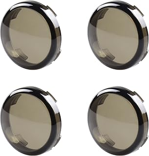 Smoked 2 Inch Bullet Front Rear Turn Signals Lens Cover for Harley Dyna Sportster Touring Road Glide Road King Softail Electra Glide Street Glide