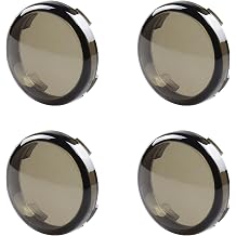 Smoked 2 Inch Bullet Front Rear Turn Signals Lens Cover for Harley Dyna Sportster Touring Road Glide Road King Softail Electra Glide Street Glide