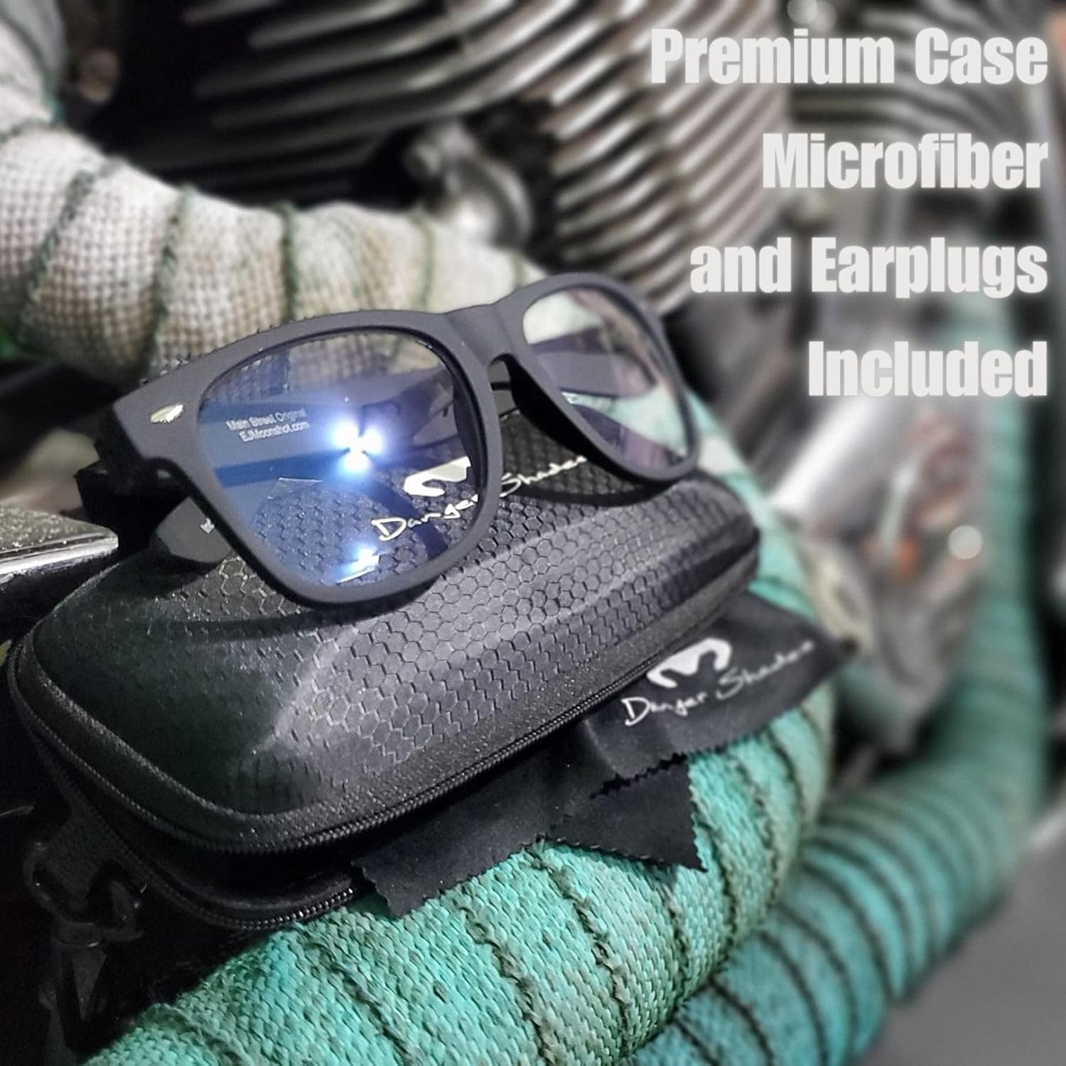 EJ The Main Street Original Clear-to-Grey Auto-Tint Motorcycle Glasses - Image 9