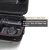 Vista 6 de LTGEM - Funda compatible con cámara digital Sony ZV-1F ZV-1 ZV-1 II Vlog - Kit de accesorios para cámara digital, trípode, micrófono y vlogger
