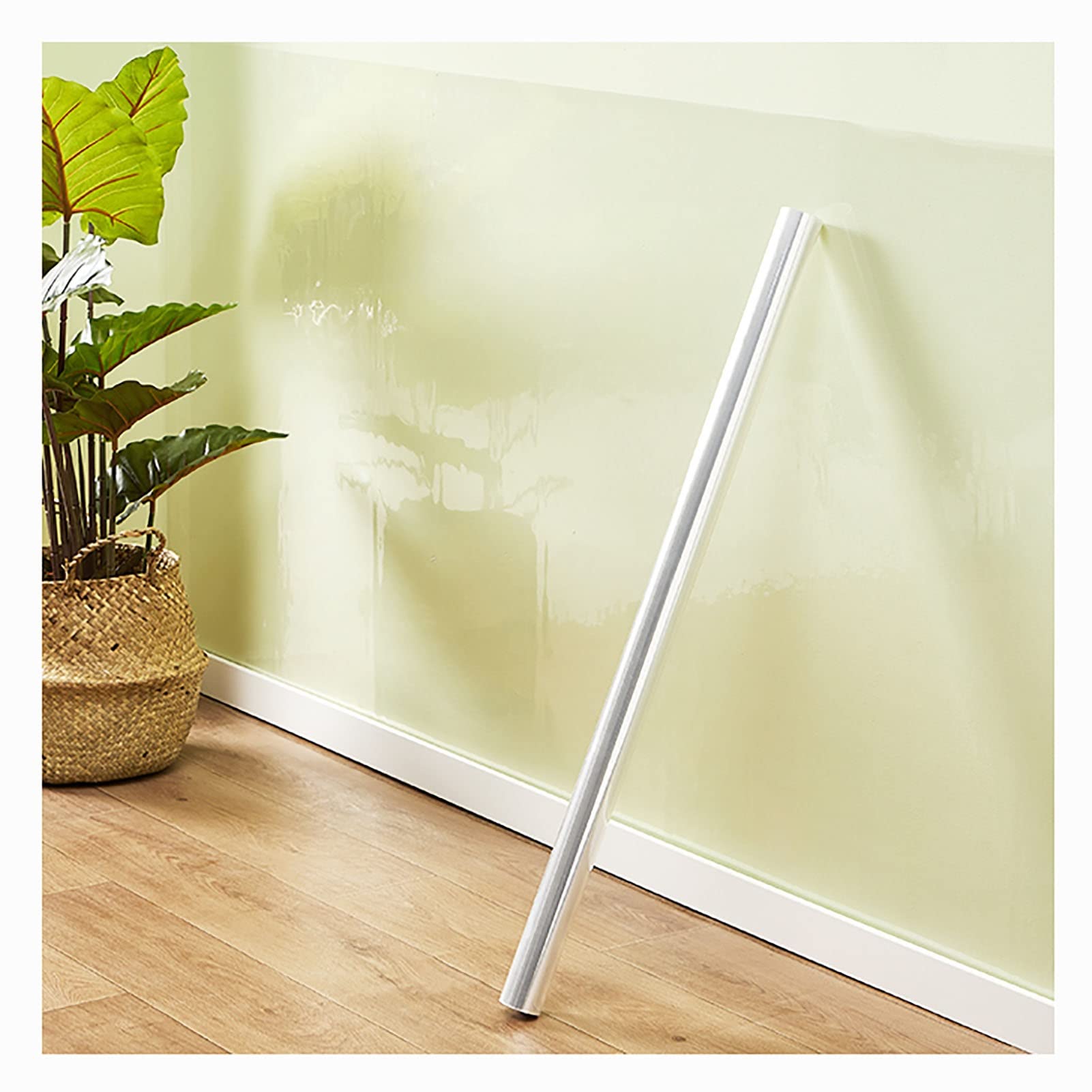 VAYEODEYU Wall Protective Film, Electrostatic Absorption Wall Protective Film, Clear Contact Paper Roll Self-Adhesive Wall Protector, Oil Proof Sticker(90x200cm)