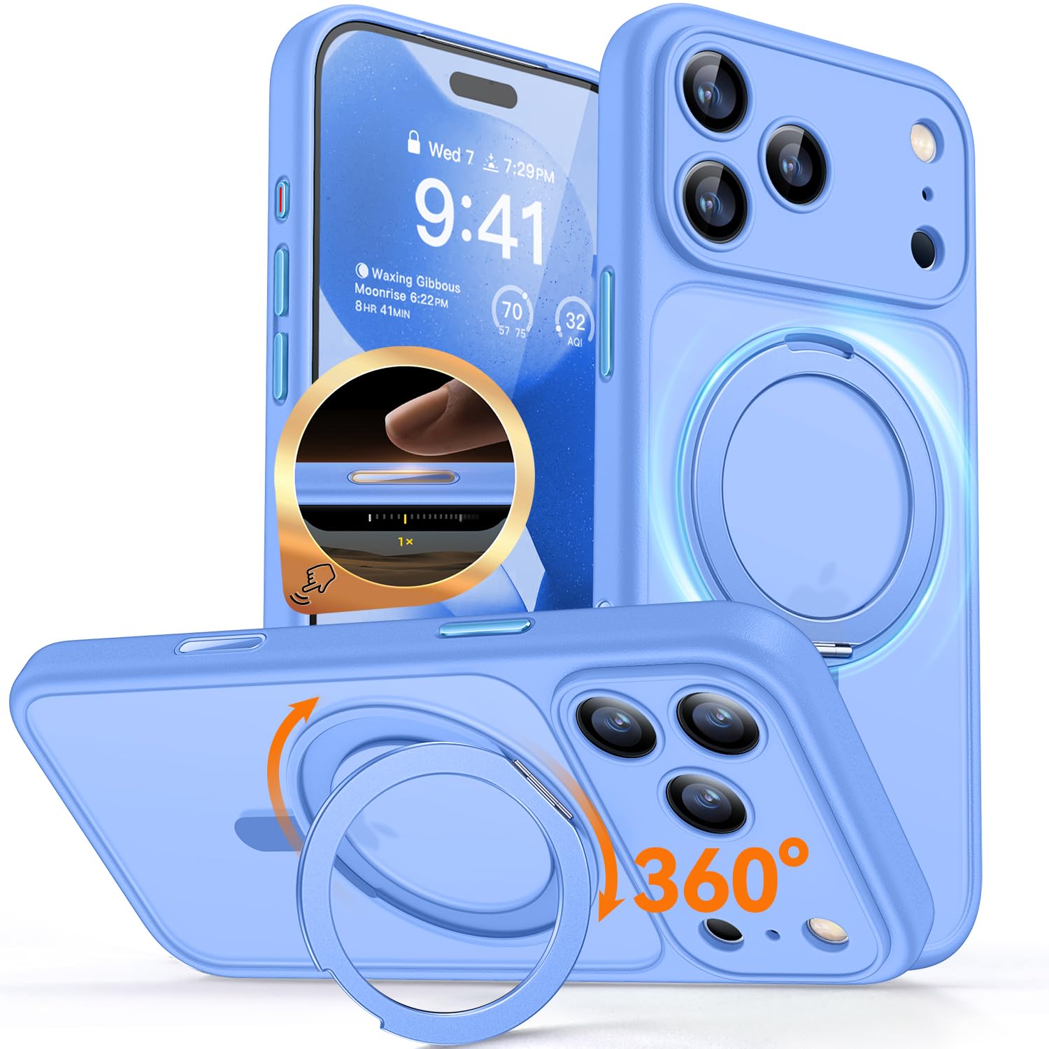 CANSHN Magnetisch für iPhone 13 14 15 16 Hülle 0606