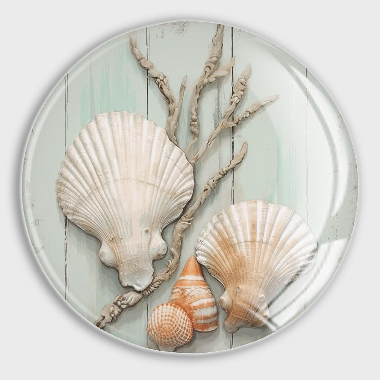 Imanes magnéticos decorativos de playa para pizarra blanca y nevera retro chic, set de 4